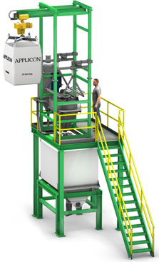 ratio batching and bulk bag dispensing system